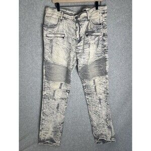 Waimea Skinny Fit 38x30 Vintage Retro Bleach Washed Skater Edgy